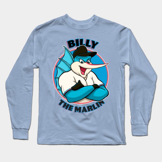 Billy the Marlin Long Sleeve T-Shirt by GAMAS Threads